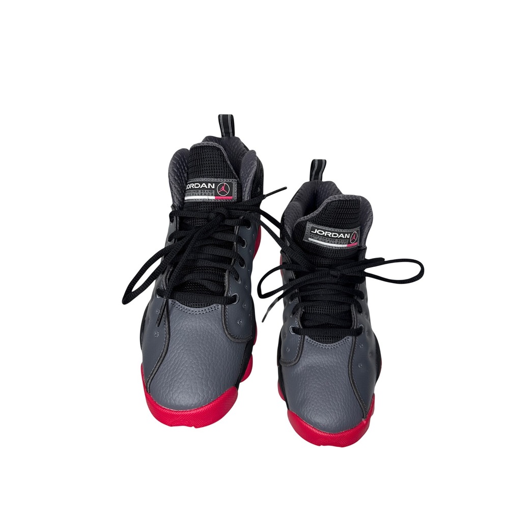 Jordan Pro Strong Sneakers Womens 8 Grey Leather High Top 820276-009 Pink Shoe